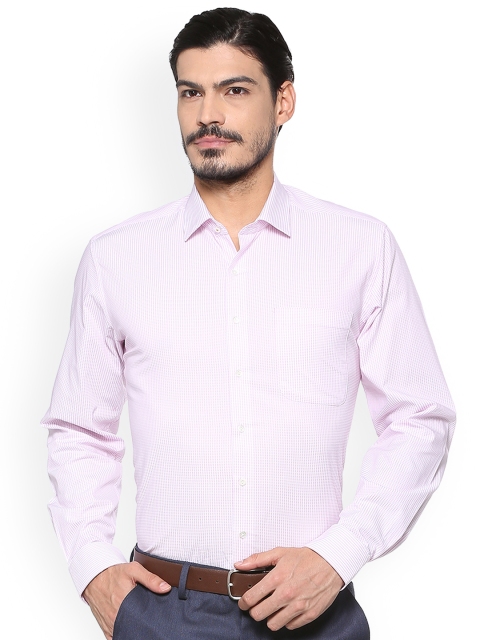 

Van Heusen Men Pink Regular Fit Striped Casual Shirt