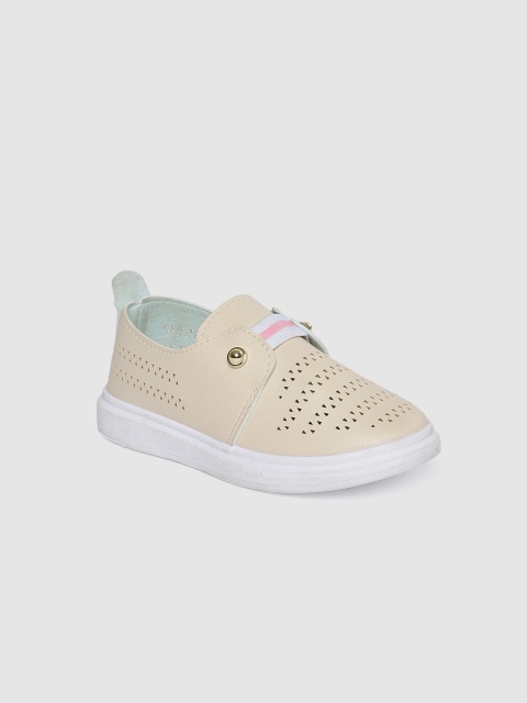 

Kittens Girls Beige Slip-On Sneakers