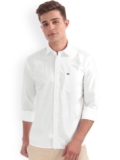 

Arrow Sport Men White Regular Fit Solid Casual Shirt