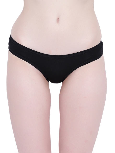 

Soul Space Women Black Solid Bikini Briefs WE37