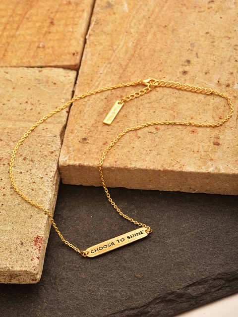 

Pipa Bella Gold-Toned Metal Gold-Plated Necklace