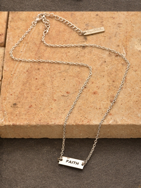 

Pipa Bella Silver Plated Faith Karma Bar Pendant