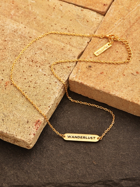 

Pipa Bella 18K Gold Plated Wanderlust Rounded Karma Bar Pendant