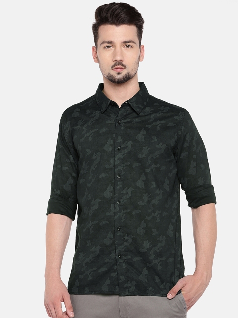 

SKULT by Shahid Kapoor Men Charcoal Regular Fit Printed Casual Shirt