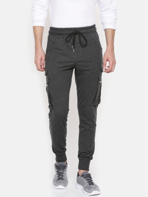 

SKULT by Shahid Kapoor Men Charcoal Grey Joggers