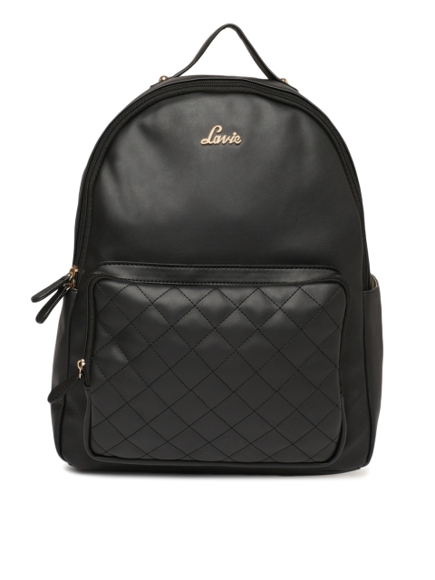 

Lavie Women Black Solid Backpack