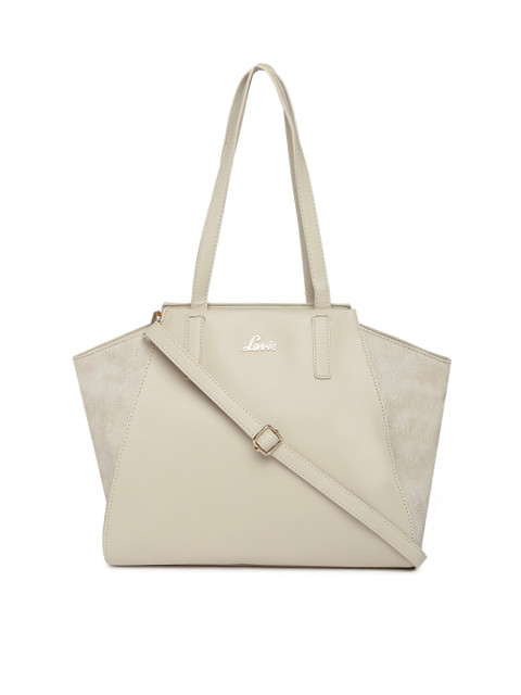 

Lavie Beige Solid Shoulder Bag