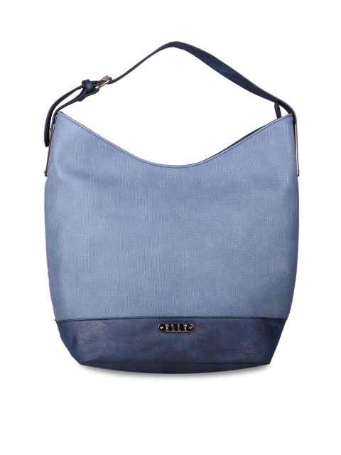 

ELLE Blue Colourblocked Hobo Bag