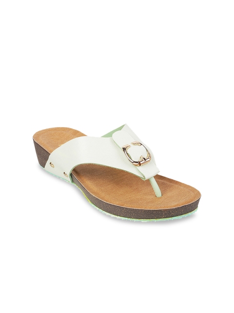 

Metro Women Off-White Solid Sandals
