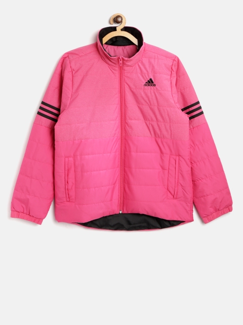 

ADIDAS Boys Pink NE PAD Solid Lightweight Padded Jacket