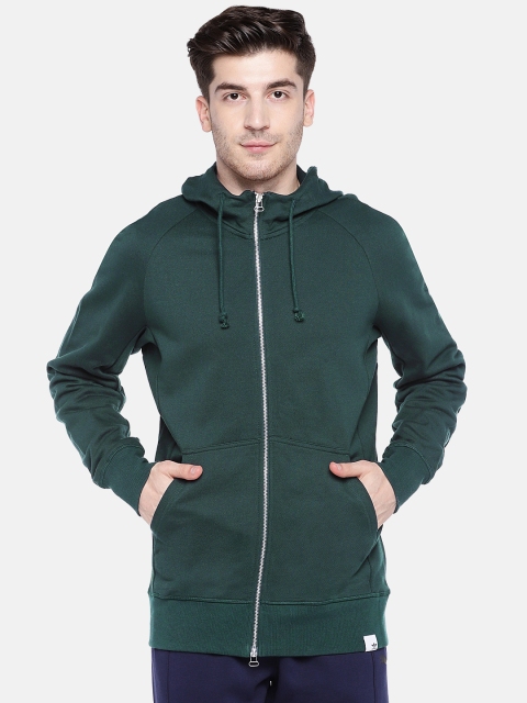 

ADIDAS Originals Men Green Solid X BY O FZ Hooded Sweatshirt
