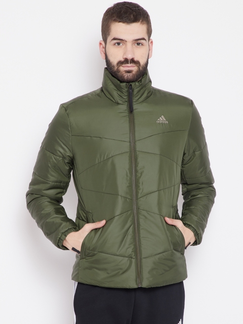 

ADIDAS Men Olive Green Solid IND BASIC Padded Jacket