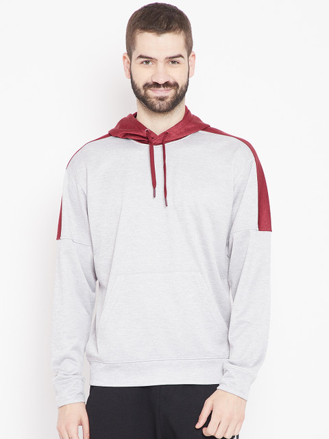 

ADIDAS Men Grey TI FLC PO HDY Hooded Sweatshirt