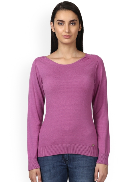 

Park Avenue Women Violet Solid Pullover