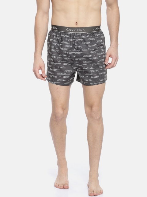 

Calvin Klein Underwear Men Black Printed Boxers NB15235GQ, Grey