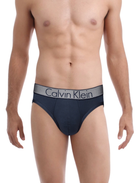 

Calvin Klein Men Navy Blue Customized Stretch Hip Briefs NB12948SB