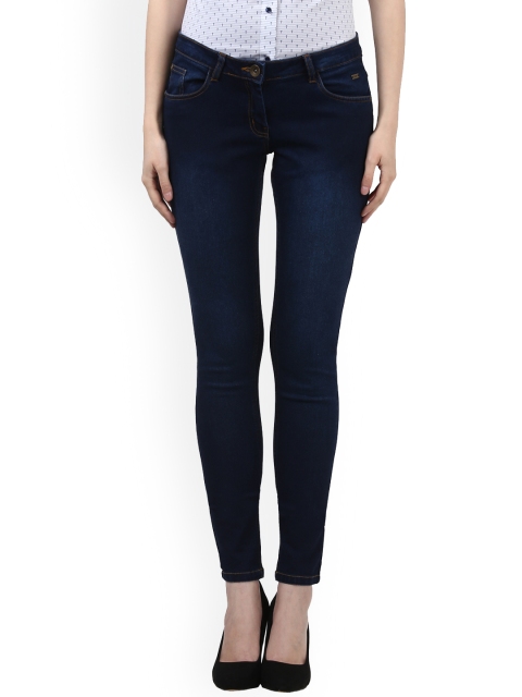 

Park Avenue Women Blue Skinny Fit Mid-Rise Clean Look Jeans