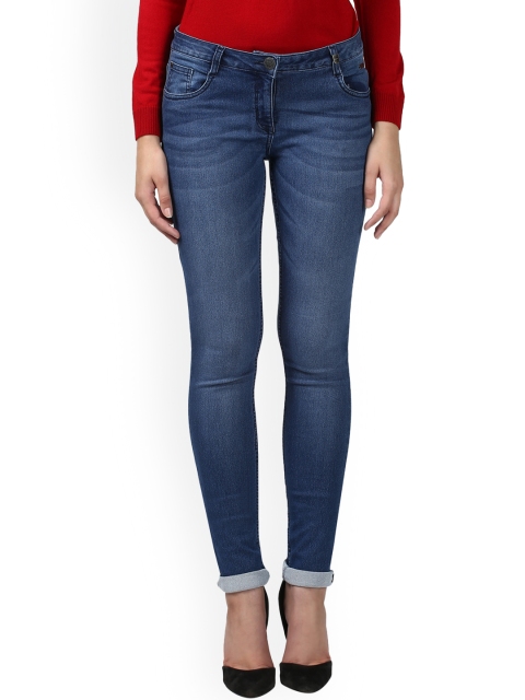 

Park Avenue Women Blue Skinny Fit Mid-Rise Clean Look Jeans