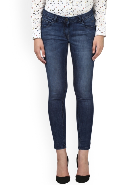 

Park Avenue Women Blue Skinny Fit Mid-Rise Clean Look Jeans