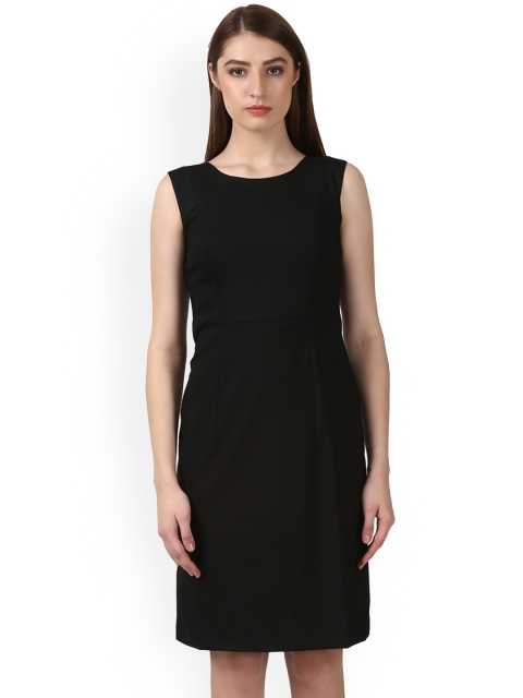 

Park Avenue Women Black Solid Sheath Dress