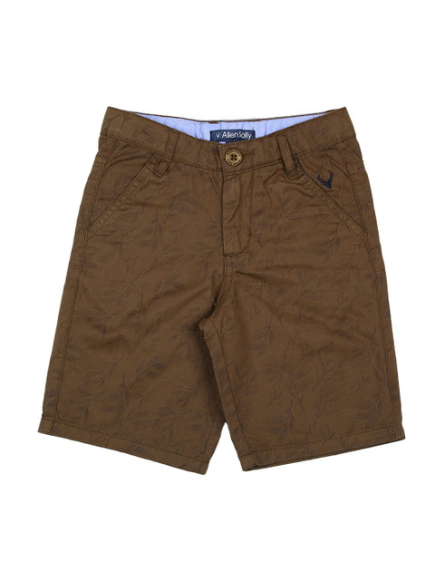 

Allen Solly Junior Boys Brown Printed Regular Fit Regular Shorts