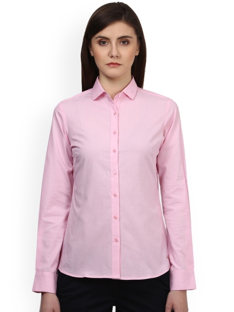 

Park Avenue Women Pink Regular Fit Solid Formal Shirt