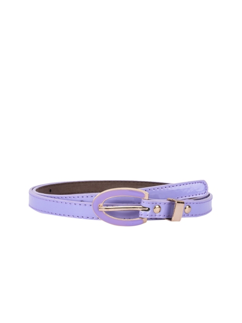 

BuckleUp Women Purple Solid Synthetic Leather Belt