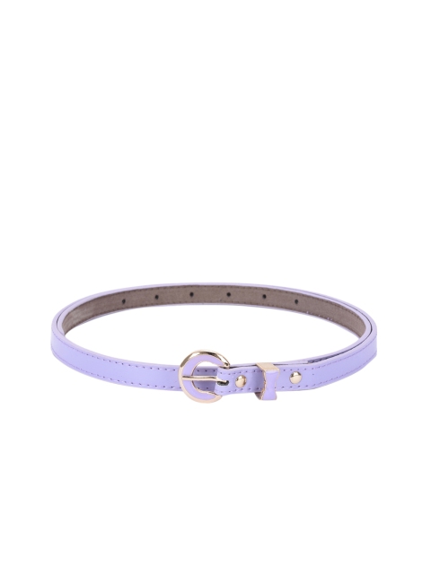 

BuckleUp Women Purple Solid Synthetic Leather Belt