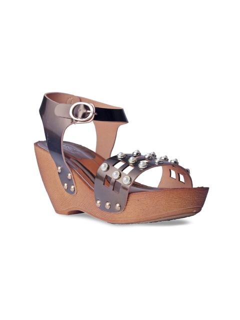 

MSC Women Copper-Toned Solid Platforms