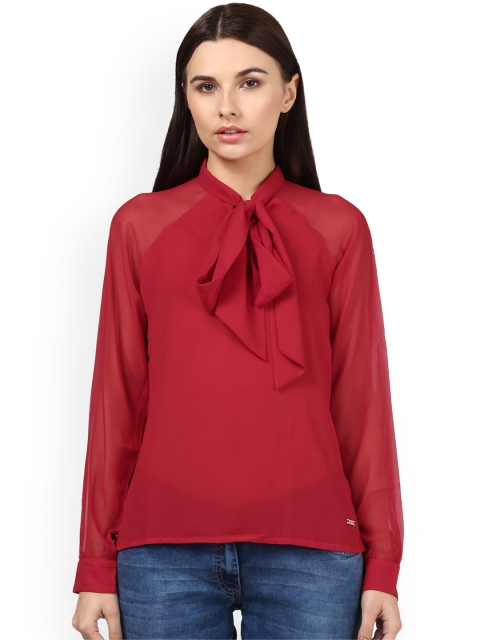 

Park Avenue Women Red Solid Top