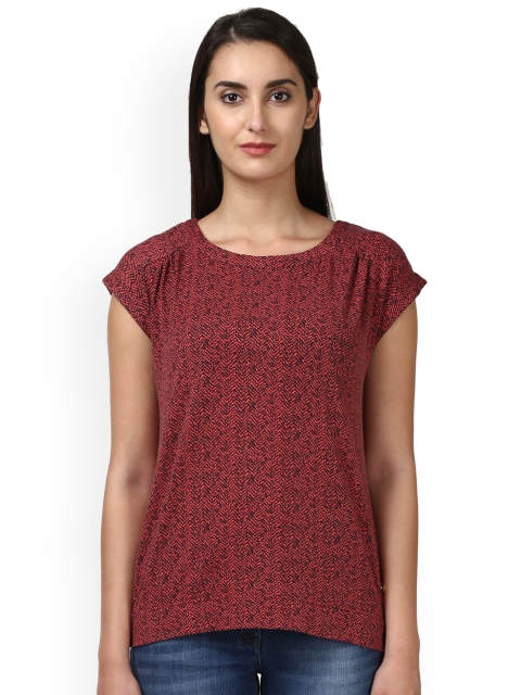 

Park Avenue Women Red Printed Top
