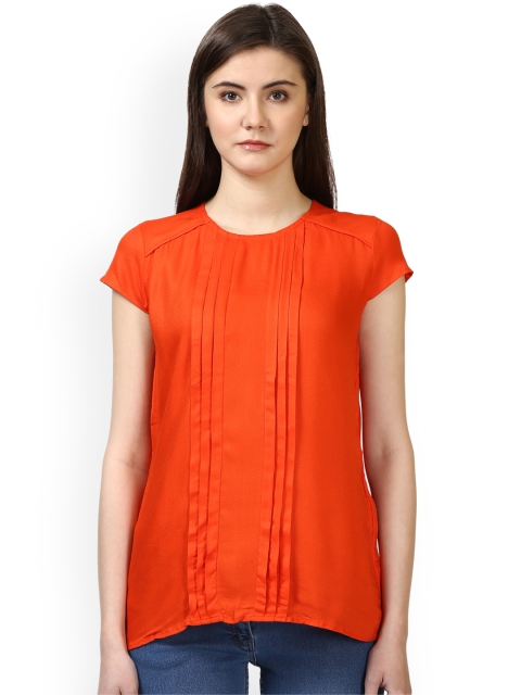 

Park Avenue Women Orange Solid Top