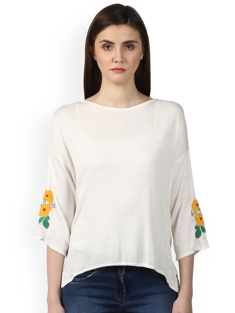 

Park Avenue Women White Embellished Top