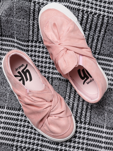 

YK Girls Pink Slip-On Sneakers