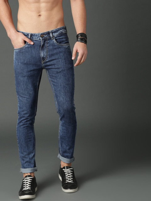 

Roadster Men Blue Skinny Fit Mid-Rise Clean Look Stretchable Jeans