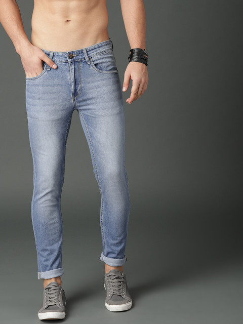 

Roadster Men Blue Skinny Fit Mid-Rise Clean Look Stretchable Jeans