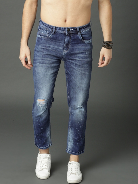 

Roadster Men Blue Slim Fit Mid-Rise Low Distress Stretchable Jeans