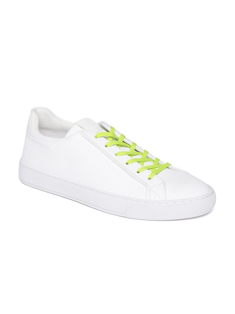 

ALDO Men White Textured Sneakers