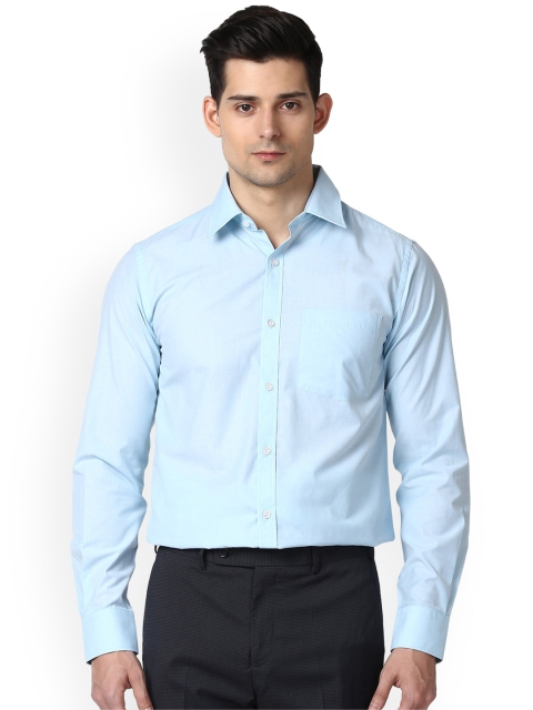 

Next Look Men Blue Slim Fit Solid Formal Shirt