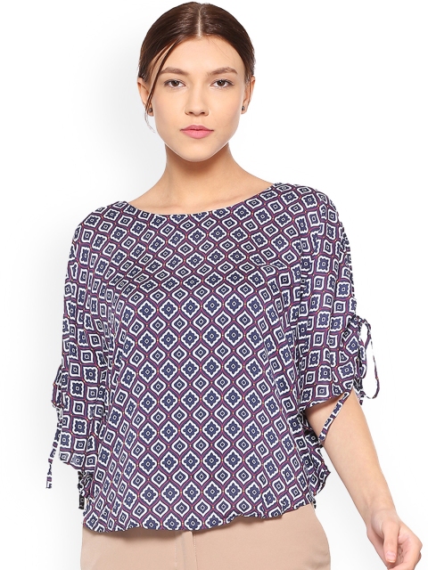 

Allen Solly Woman Purple Printed Top
