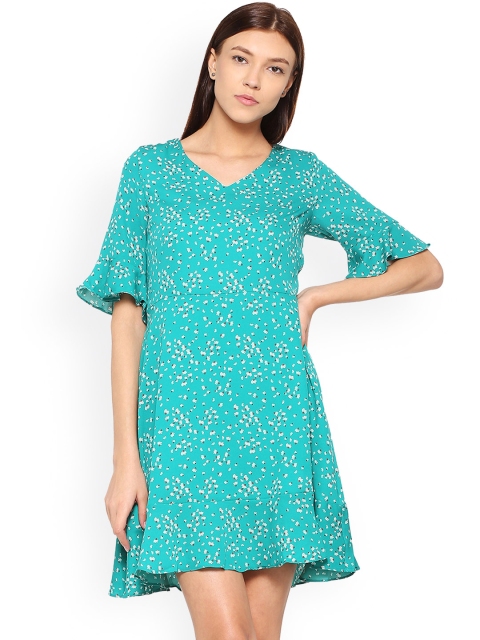 

Allen Solly Woman Blue Printed Fit and Flare Dress