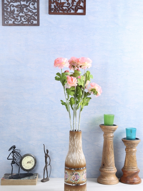 

Fourwalls Set Of 4 Peach Artificial Rose Flower Stems