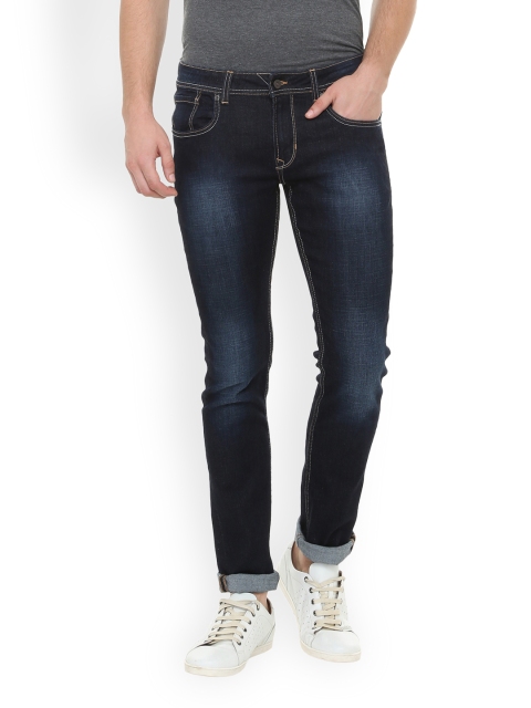 

Peter England Casuals Men Navy Blue Slim Fit Mid-Rise Clean Look Stretchable Jeans