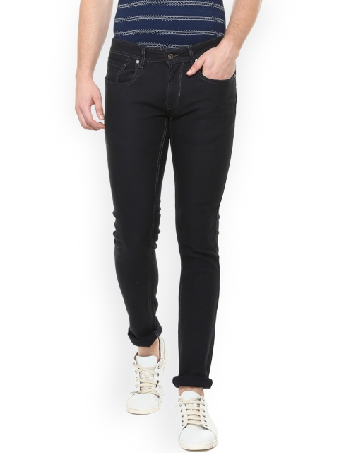 

Peter England Casuals Men Black Slim Fit Mid-Rise Clean Look Stretchable Jeans