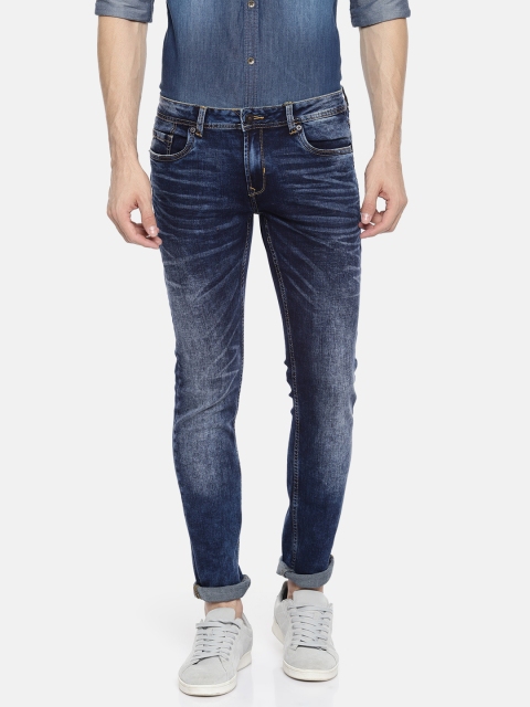 

Peter England Casuals Men Blue Skinny Fit Low-Rise Clean Look Stretchable Jeans