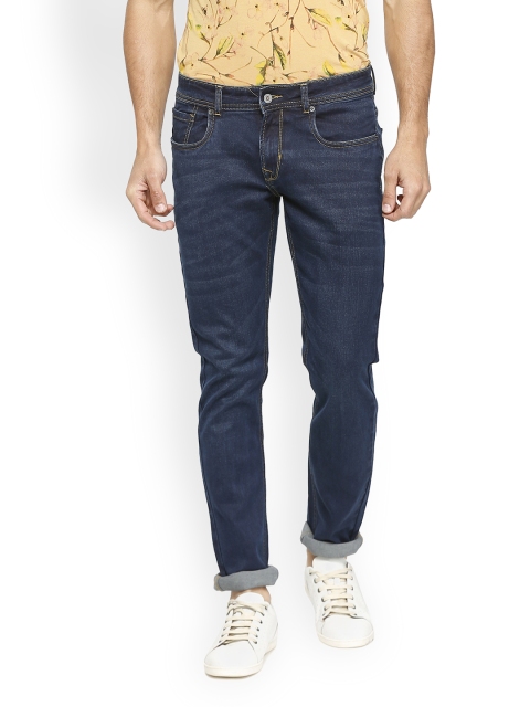 

Peter England Casuals Men Navy Blue Slim Fit Mid-Rise Clean Look Stretchable Jeans