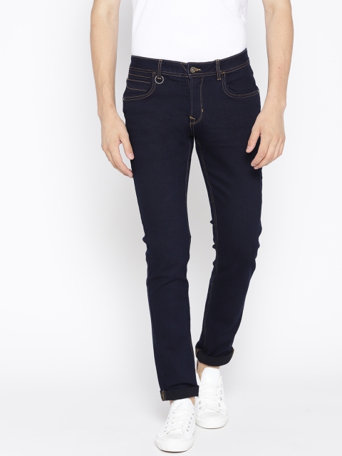 

Peter England Casuals Men Navy Blue Skinny Fit Low-Rise Clean Look Stretchable Jeans