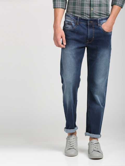 

Peter England Casuals Men Blue Slim Fit Mid-Rise Clean Look Stretchable Jeans