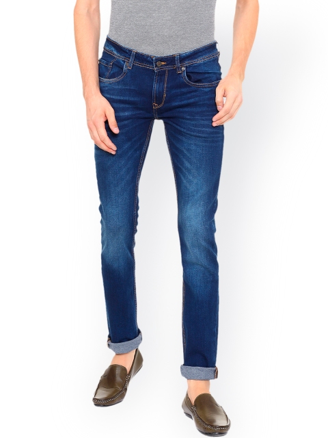 

Peter England Casuals Men Blue Slim Fit Mid-Rise Clean Look Stretchable Jeans