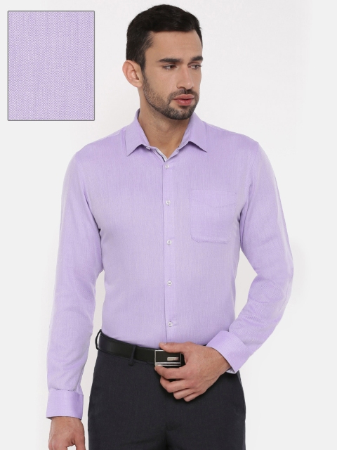 

Peter England Men Purple Slim Fit Solid Formal Shirt